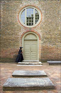 Bruton
Parish Church, interpreter Antoinette Brennan