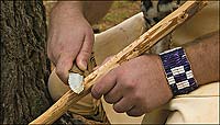 Notched counting sticks served as calendars for many Indian tribes—among them Powhatan, Chippewa, and Ojibway—often using a system of tens to group numbers.