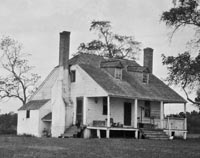 HABS photo of the Long Lane Farmstead in St. Mary’s County, Maryland. The house, built around 1674, later passed into the hands of the Carroll family. It was demolished in the 1990s.