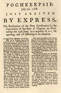 Virginia’s ratification of the Constitution in 1788 invoked 
“liberty of conscience,” later part of the First Amendment. 