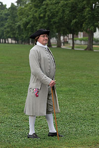 Patrick Henry, as portrayed by Richard Schumann.