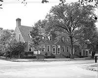 This 1947 photo shows northeast elevation of the 
Brickhouse tavern.