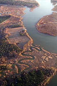 Virginia built warships at the Chickahominy River site 