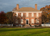 The George Wythe House as it stands today in Colonial Williamsburg's Revolutionary City.