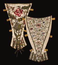 Stomacher with Crossed Cords (front and back)